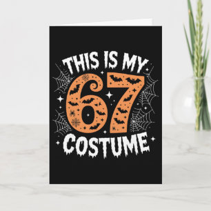 Tarjeta Este Es Mi 67 Disfraz Perezoso Brainrot Meme 67 Di