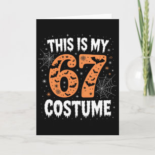 Tarjeta Este Es Mi 67 Disfraz Perezoso Brainrot Meme 67 Di