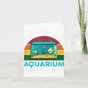 Tarjeta Este Es Mi Acuario Limpiando El Depósito De Pescad