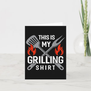 Tarjeta Este Es Mi Camisas Parrilladas Gracioso Bbq Fumado