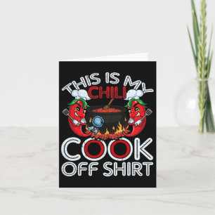 Tarjeta Este es mi cocinero de chile de la camiseta de com