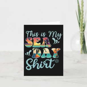 Tarjeta Este Es Mi Día De Mar Día Divertido De Vacaciones