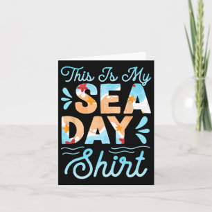 Tarjeta Este Es Mi Día De Mar Vacaciones De Verano Familia