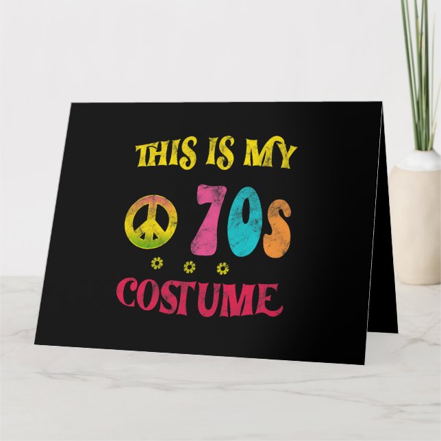 Tarjeta Este es mi disfraz de 70, la divertida paz de Groo (Anverso)
