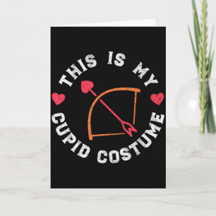 Tarjeta Este es mi disfraz de Cupido - Arco de Cupido Vale