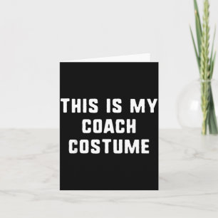 Tarjeta Este es mi disfraz de entrenador Halloween diverti
