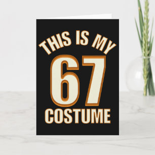 Tarjeta Este Es Mi Disfraz De Halloween 67 Lazy Brainrot M