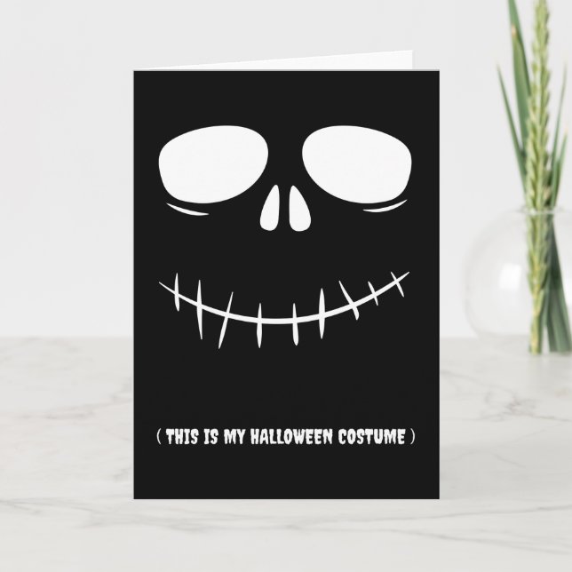 Tarjeta Este Es Mi Disfraz De Halloween Divertidos Niños D (Anverso)