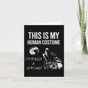 Tarjeta Este es mi disfraz de humano