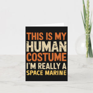 Tarjeta Este Es Mi Disfraz De Humano Soy Realmente Un Mari