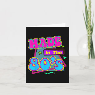 Tarjeta ESTE ES MI DISFRAZ DE LOS 80 Idea para fiesta de d