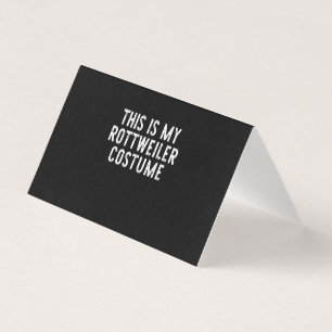 Tarjeta Este Es Mi Disfraz De Perro Rottweiler Halloween P