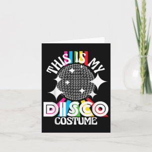 Tarjeta Este es mi disfraz disco - Funky Fiesta 70s G de l