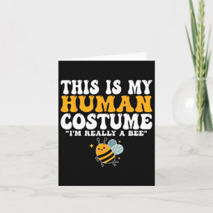 Tarjeta Este es mi disfraz humano, en realidad soy un Be H
