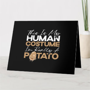 Tarjeta Este Es Mi Disfraz Humano. Soy Realmente Una Veget