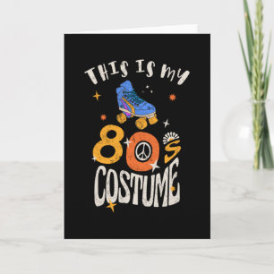 Tarjeta Este es mi efecto de disfraz Grunge de los 80