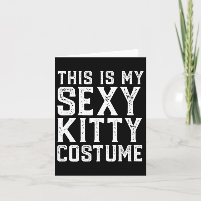 Tarjeta Este Es Mi Gato De Halloween Fácil. (Anverso)