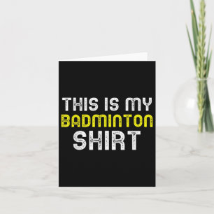 Tarjeta Este Es Mi Guay Funny De Badminton Player