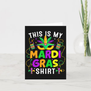 Tarjeta Este Es Mi Mardi Gras Shirny Outny Men