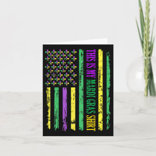 Tarjeta Este Es Mi Mardi Gras Shirny Outny Men