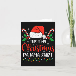 Tarjeta Este es mi Navidad Pajama Funny Xmas Family Holi