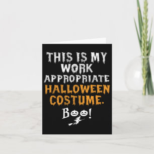 Tarjeta Este Es Mi Obra Adecuada Para Halloween Costume Bo