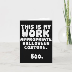 Tarjeta Este Es Mi Obra Adecuada Para Halloween Costume Bo