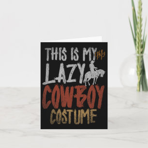 Tarjeta Este Es Mi Perezoso Vaquero Vestido Fiesta Gracios