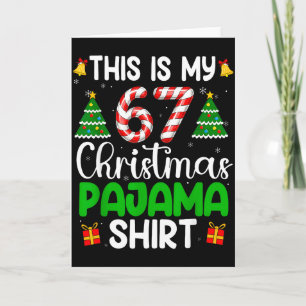 Tarjeta Este es mi pijama de Navidad 67 divertido meme sei