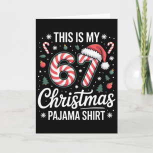 Tarjeta Este es mi pijama de Navidad 67 meme chicos Gen Al