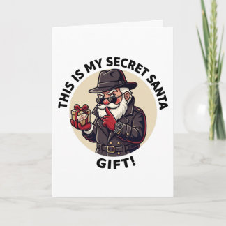 Tarjeta Este Es Mi Regalo De Secret Santa – Espía Divertid