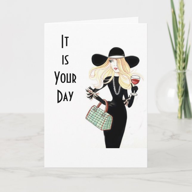 TARJETA ESTE ES SU DÍA "CELEBRAR SU CUMPLEAÑOS" (Anverso)