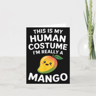 Tarjeta Este es un disfraz humano divertido kawaii mango l