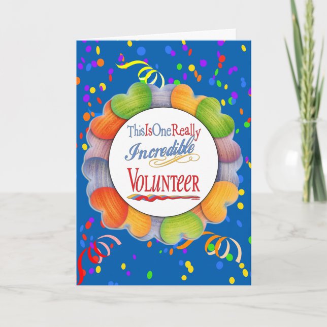 Tarjeta Este Es Un Increíble Regalo Voluntario (Anverso)