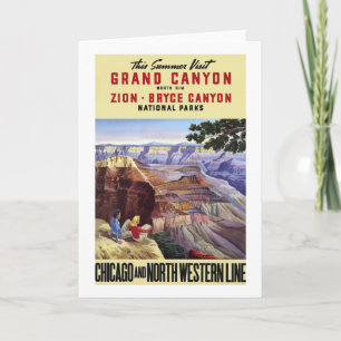 Tarjeta Este Gran Cañón de la visita del verano