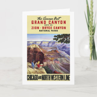 Tarjeta Este Gran Cañón de la visita del verano