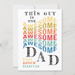 Tarjeta Este Hombre Un Padre Increíble, Funny Cita El Día 