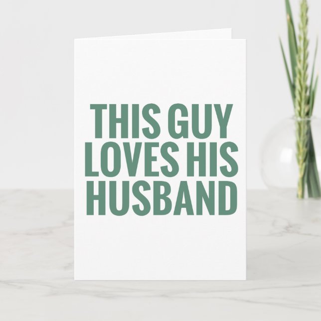 Tarjeta Este individuo ama a su marido (Anverso)