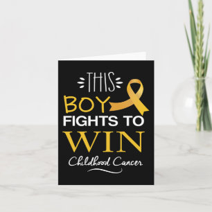 Tarjeta Este niño lucha para ganar la conciencia del cánce