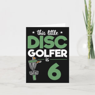 Tarjeta Este Pequeño Golfista De Disco Es Un Ki De Golf De