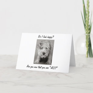 TARJETA ESTE PERRO ES TRISTE QUE ESTÉS VOLVIENDO "40"