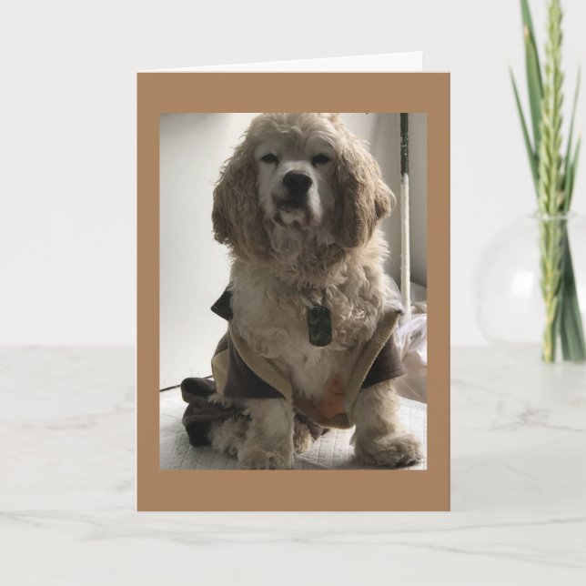 TARJETA ESTE PERRO ESTÁ LISTO PARA DECIR "CUMPLEAÑOS FELIZ (Anverso)