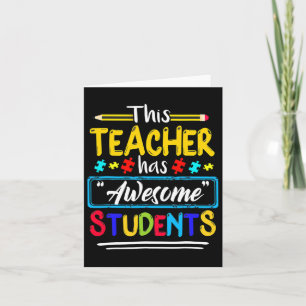 Tarjeta Este profesor tiene estudiantes asombrosos que des
