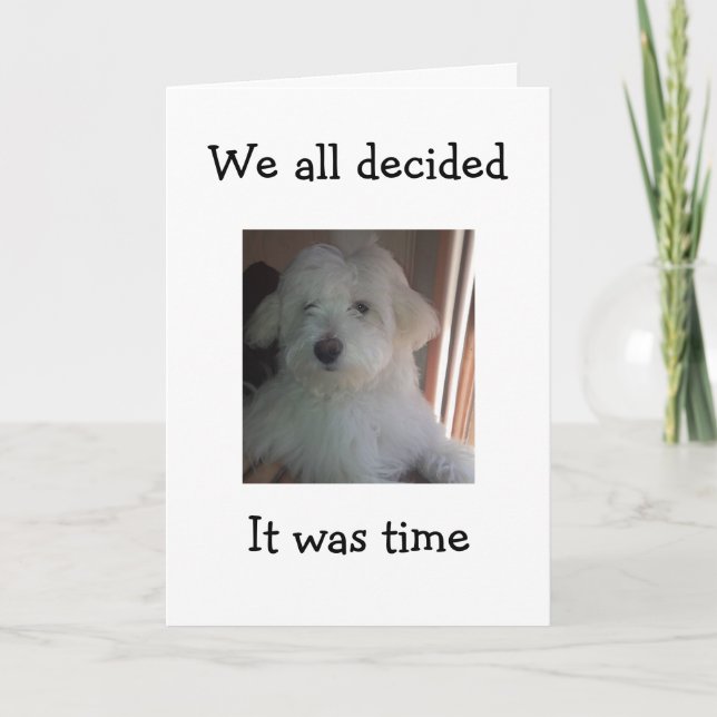 TARJETA ESTE PUP DIRÁ FELIZ CUMPLEAÑOS PARA TU GRUPO (Anverso)