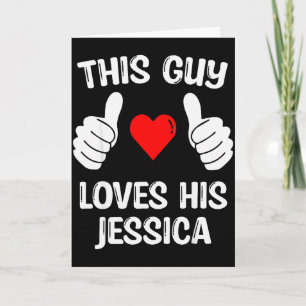 Tarjeta Este Tipo Ama a Su Esposa Novia Jessica Valenti