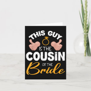 Tarjeta Este Tipo Es El Primo Del Boda Bride Groom