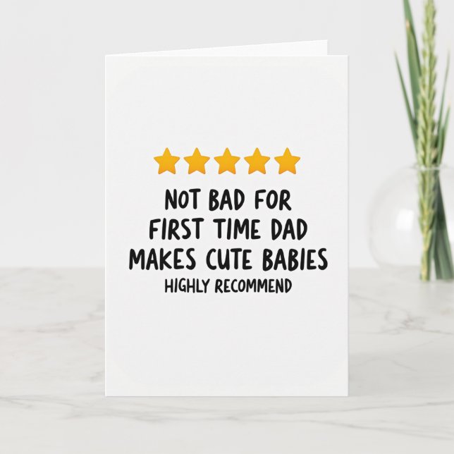 Tarjeta Estelar del Día del Padre (Anverso)
