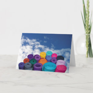 Tarjeta Esteras de yoga
