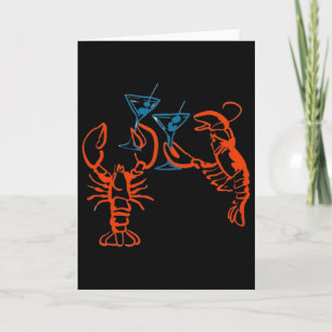Tarjeta Estética de comida italiana Martini Red Lobster Ve