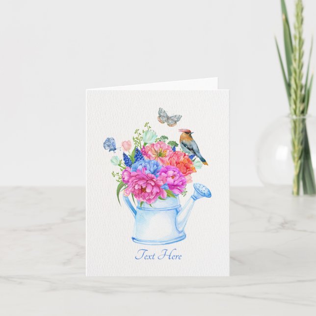 Tarjeta estética de ramo de flores (Anverso)